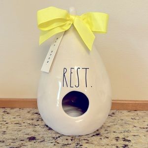 Rae Dunn Rest teardrop Birdhouse